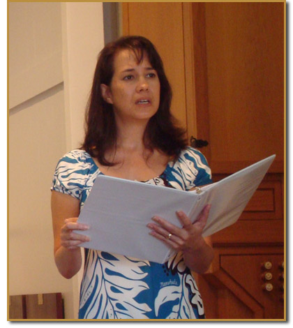 Camille Romero reading Princess Ka'iulai in Ka'iulani The island Rose